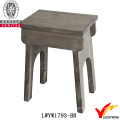 Distressed Antique Wooden Small Rectangle Stool